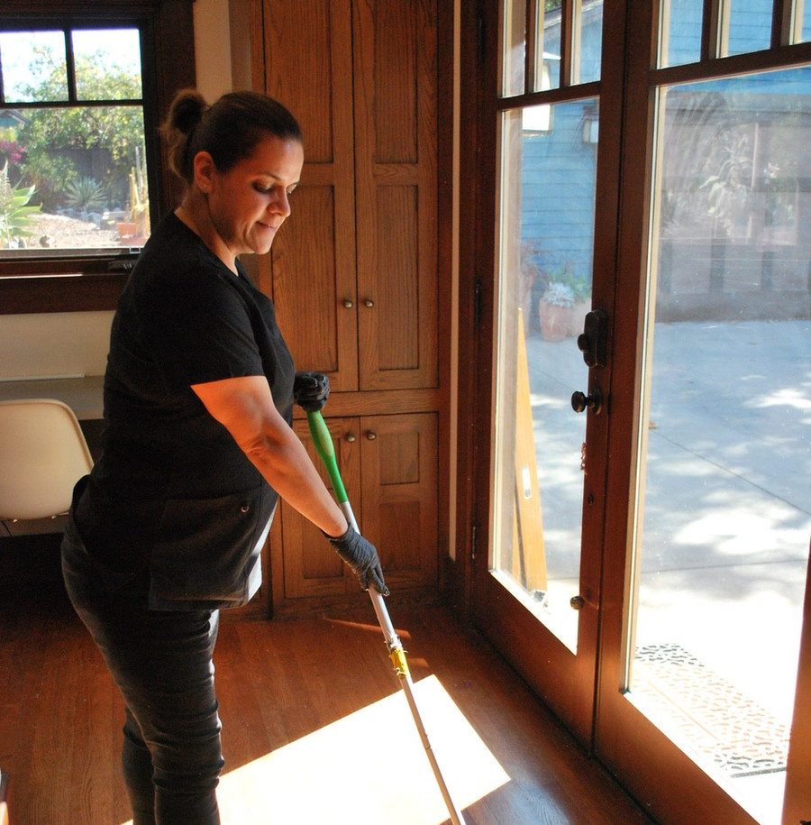 Kleen team at work in a client's home